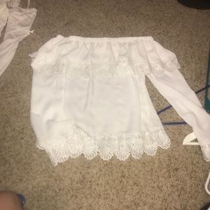 White off the shoulder blouse